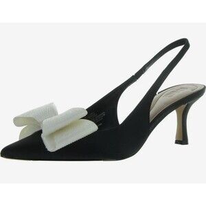INC Womens Giverny Satin Pointed Toe Slingback Heels